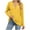 Yellow, variant on hotojiny Knit Tunic Tops for Women Fall Oversized Long Sleeve Pullover Blouse Deep V Neck Casual Loose Shirts