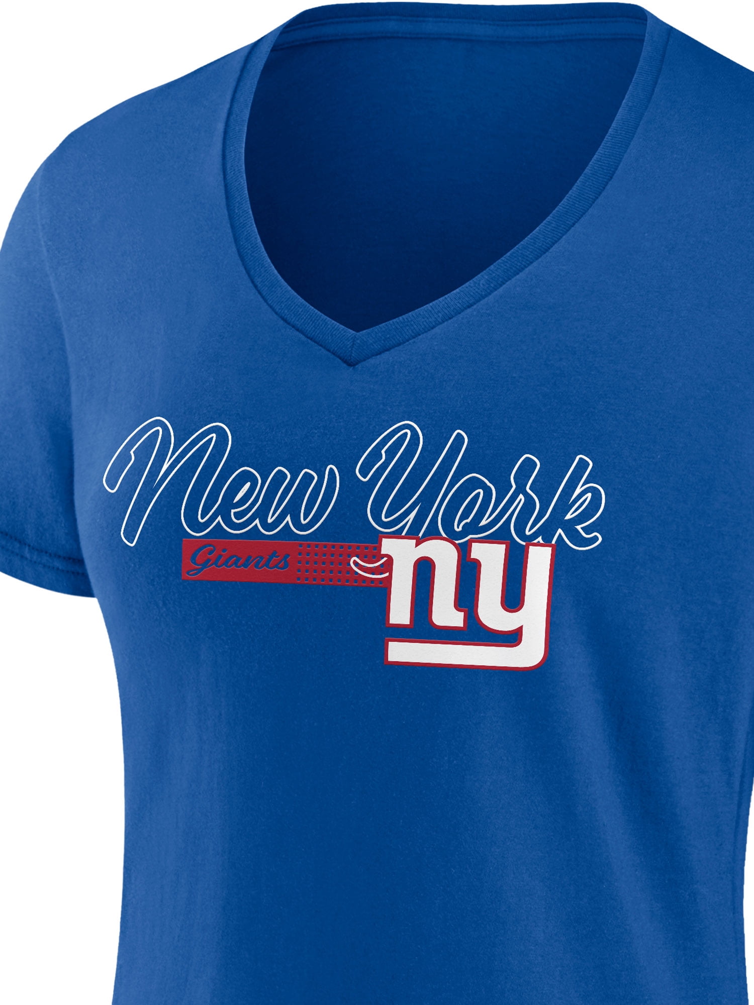 NFL New York Giants Women's Cotton Blue Short Sleeve T-Shirt