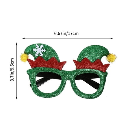 

1 Set of Xmas Decor Eyeglasses Adult Kids Xmas Gift Hat Eyeglasses for Decor
