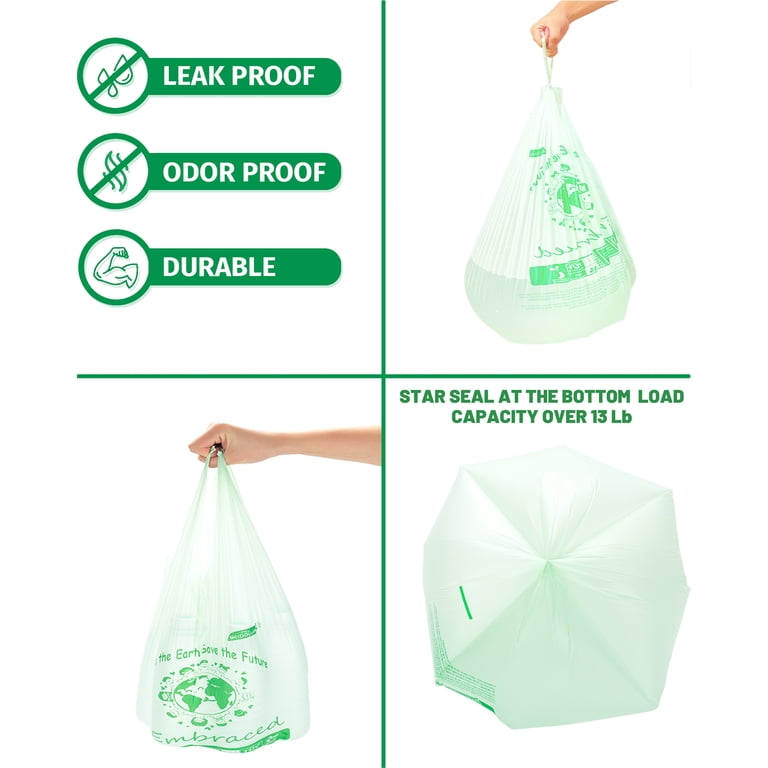 BEIDOU-PAC Compostable Trash Bags, 3 Gallon, 100 Count photo 7