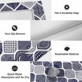 thumbnail image 6 of Blue Boho Outdoor Rug for Patio/Deck/Porch, Non-Slip Large Area Rug 4 x 6 Ft, Vintage Country Ethnic Abstract Gingham Indoor Outdoor Rugs Washable Area Rugs, Reversible Camping Rug Carpet Runner, 6 of 8