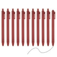thumbnail image 1 of Uxcell 12 Paquete de bolígrafos de gel retráctiles, tinta negra de punta fina de 0.5mm, escritura suave de color retro, bolígrafos lindos para suministros de oficina en casa, diario, cuaderno, rojo, 1 of 6