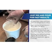 4 Lb. Density Expanding Pour Foam, 2 Part Polyurethane Closed Cell Liquid Foam for Boat and Dock Flotation, Soundproofing, Filling Voids, and Insulation (2 Gallon Kit)
