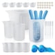 thumbnail image 1 of Kit de herramientas para medir resina de silicona Yuxing tazas medidoras 600 ml 250 ml 100 ml 30 ml color blanco azul, 1 of 5