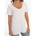 thumbnail image 2 of Women's Oversized T Shirts Tees Half Sleeve V Neck, 2 of 4