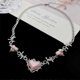 thumbnail image 5 of Stainless Steel Pink Heart Pendant Necklace for Women and Girls, 5 of 5