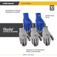 thumbnail image 3 of Wells Lamont Pack Nitrile Work Gloves | Lightweight, Abrasion Resistant, Blue/Grey | Large, 3 of 5