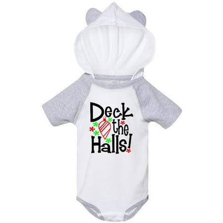 

Inktastic Deck the Halls Christmas Ornament Gift Baby Boy or Baby Girl Bodysuit