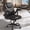 Black, variant on Pinmoco Ergonomic PU Leather Office Chair, High Back Executive Computer Desk Chair with Double-Layer Cushion, Swivel Gaming Chair with Wheels and Flip-Up Armrests, Black