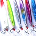 thumbnail image 3 of Dalazy 7pcs Simulation Fish Lead Lures Metal Plate Reflection Fish Bait Paint Spraying Fishing Food Fishhook Jig Tackle Kit Color Random, 3 of 4