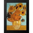 thumbnail image 2 of Van Gogh, Vincent 14x18 Black Modern Framed Museum Art Print Titled - Sunflowers 1888 - 3, 2 of 5