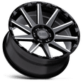 thumbnail image 2 of Black Rhino Cast Aluminum Rim BRTYN 18X9.5 6X135 G-BLK-MILL 12MM, 1895TYN126135B87, 2 of 3