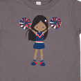 thumbnail image 4 of Inktastic African American Girl, Cheerleaders, Blue Uniform Girls Toddler T-Shirt, 4 of 5