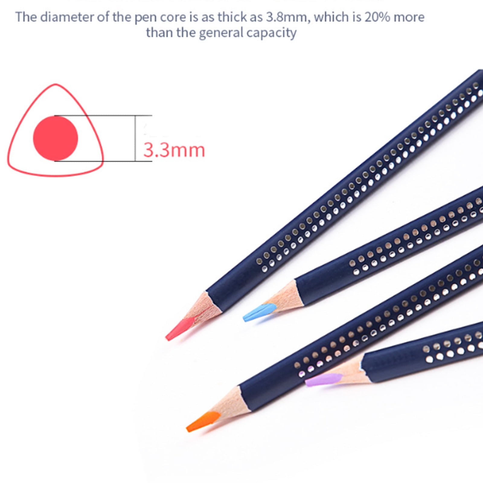 Watercolor Colouring Pencils Set with Metal Case For Kid Adults Artist Sketching Pre Sharpened Colored Pencil With Brush