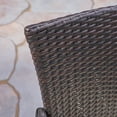 thumbnail image 6 of Leila Outdoor 3 Piece Acacia Wood and Wicker Bistro Set with Cushions, Teak, Multi Brown, 6 of 7
