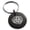 Black, variant on Stainless Steel Triskelion Odin's Horn Knot Viking Engraved Small Medallion Circle Charm Keychain Keyring