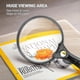 thumbnail image 3 of Extra Large Led Handheld Magnifying Glass With Light - 2x 4x 25x Lens Zoom Lightweight Shatterproof Magnifiers, 3 of 5