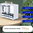 thumbnail image 3 of Mini ATX Case, 15.5L 2 SSD Supported Mini PC Case  For Office, 3 of 8