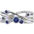 thumbnail image 5 of 14K White Gold Sapphire And Diamond Ringsize 7 (Width 2.6 To 8.5) - Jbsp, 5 of 5