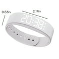 thumbnail image 2 of GJX 2026 New Fitness Tracker Bracelet Watch,Pedometer for Walking Running,Non-Bluetooth Waterproof and Step Tracker Watch for Women and Men,Digital Step Counter Calorie Counter(White), 2 of 7