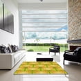 thumbnail image 7 of Ahgly Company Machine Washable Indoor Rectangle Transitional Yellow Area Rugs, 2' x 4', 7 of 7