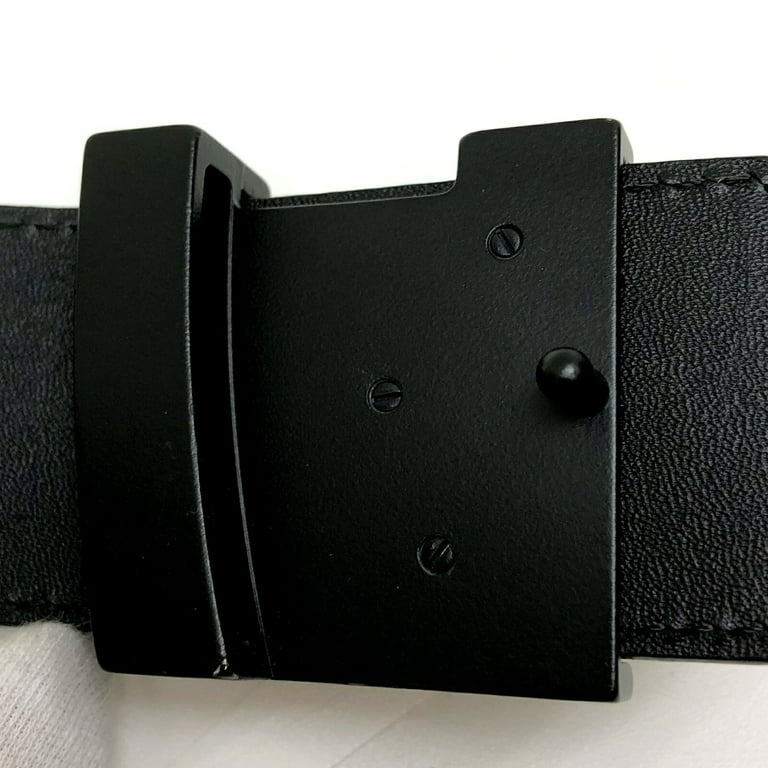 Mens Louis Vuitton Belt Black Damier LV Belt Authentic for Sale in