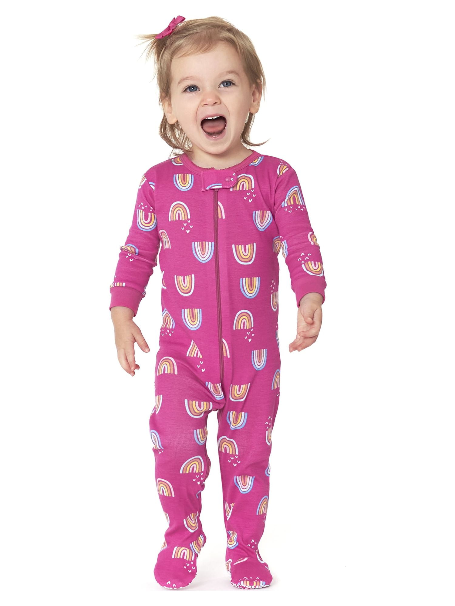 Gerber Baby & Toddler Neutral Snug Fit Footed Cotton Pajamas, 4-Pack, Sizes 0/3 Months-5T