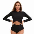 thumbnail image 1 of Top-kevin Women's Long Sleeve One Piece Swimsuits Rash Guard Modest Full Coverage Bathing Suit, 1 of 13