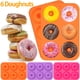 thumbnail image 1 of Muyoka Donut Pan Silicona Donut Mold Baking Pan Microondas Safe Donuts Maker Herramientas para Hornear Pasteles Chocolate Cake Postre DIY,Red Muyoka Hogar, 1 of 7