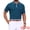 Royal Blue, variant on DARING DIVA Men's Knitted Ribbed Hem Short Sleeve Textured Golf Shirts S Light Blue