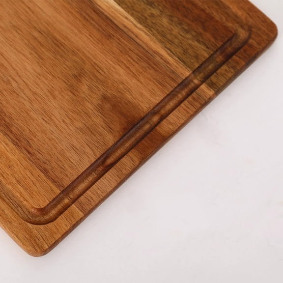 Rkxzt Cutting Board Solid Wood Cutting Board with Handle for Kitchen Chopping and Food Prep 12x18 Inch Kitchen Supplies|Wood