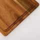 thumbnail image 3 of Tabla de cortar de madera sólida con mango | Tabla de cortar de madera natural duradera para cocina | Tabla de servir versátil para carne, queso, verduras | Fácil limpieza | Seguro para alimentos, 3 of 5