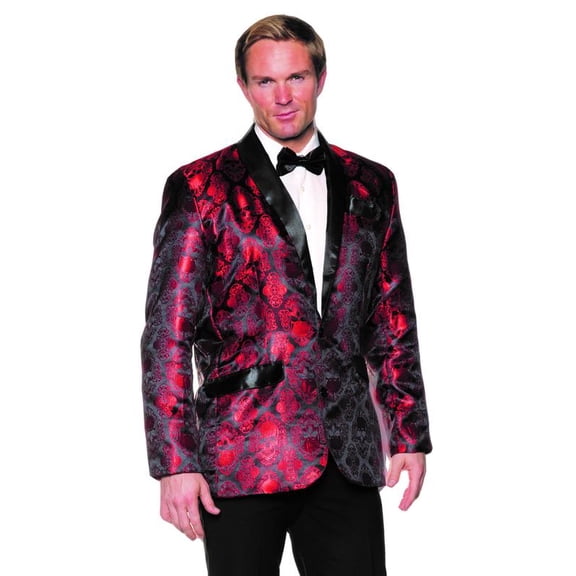 Underwraps Red Jacard Jacket Adult Costume Accessory | XX-Large Male