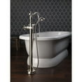 thumbnail image 6 of Delta Cassidy Traditional Floor Mount Tub Filler Trim - Less Handle, Polished Nickel, 6 of 7