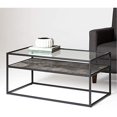 thumbnail image 2 of Walker Edison Switch Modern Reversible Shelf Coffee Table - Faux White Marble/Faux Dark Concrete, 2 of 2