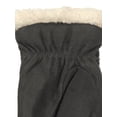 thumbnail image 2 of Isotoner Smart Dri Womens Gray Sherpa Touchscreen Text Gloves Small/Medium, 2 of 2
