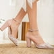 thumbnail image 3 of Ivy - Zapatos de boda con encaje floral 3D color rosa rosa 26 CM, 3 of 5
