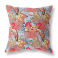 thumbnail image 1 of HomeRoots 414152 16 in. Jaune Cramoisi Tropical Intérieur & Extérieur Coussin & 44; Rouge & 44; Jaune & Bleu, 1 of 1