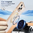 thumbnail image 6 of Decase Shockproof Clear Case with 360° Ring Stand Magnetic for iPhone 16 Pro Max,Anti-Fingerprint,Military Drop Protection,Compatible with Mag-Safe,Soft Edge Translucent Slim Phone Case,Gold, 6 of 10