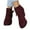 Wine |#16, variant on Kopltyrfg Women Chelsea Ankle Boots Bow Knot Chunky Block Heel Round Closed Toe Zipper Sock Booties Suede Leather Metallic Thick Heels Dress Boot Ladies Vintage Office Wedding Winter Fall Shoes