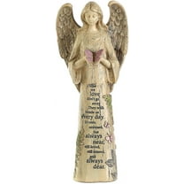 Resin Garden Statue Standing Angel with Butterfly Garden Statuary for Outdoor Garden Decor