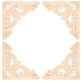 thumbnail image 2 of Corner Applique Decal,4Pcs European Style Wood Furniture Applique Corner Applique Tried and Trusted, 2 of 8