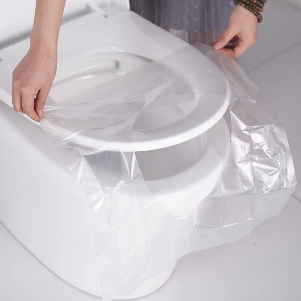 disposable plastic toilet seat covers