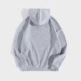 thumbnail image 5 of QUYUON Hooded Sweatshirts Women Solid Casual Loose Hoodie Sweatshirt Long Sleeve Pocket Drop Shoulder Pullover Tops Drawstring Fleece Sweatshirts Hoodies Shirts for Fall Winter Dark Gray M, 5 of 5