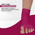 thumbnail image 2 of Happy Feet Toe Alignment Separator Socks, Prevent Foot Cramps and hammertoes, Toe Separator Massage Socks, 2 of 14