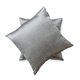 thumbnail image 5 of Funda de almohada lumbar de lujo HomeCentric, gris plateado, paquete de 2, 30 x 40 cm (12 x 16 pulgadas). Funda de almohada rectangular lisa y lisa de seda artística, estilo moderno liso. Lujo gris, 5 of 5