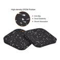 thumbnail image 3 of Unique Bargains Tapis de Course-3.9'x3.9' Équipement d'Exercice pour Protection des Sols Réduction de Bruit, Noir Blanc 2 Pack, 3 of 5