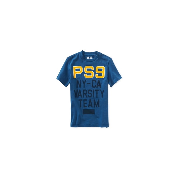 Camiseta gráfica Aeropostale Boys Varsity Team, azul, 4