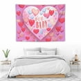 thumbnail image 3 of JEUXUS Happy Valentine's Day Backdrop Banner, Conversation Hearts Valentines Day Background Banner, Large Size Valentines Love Heart Photography Background for Romantic Valentine's Day Party, 3 of 7