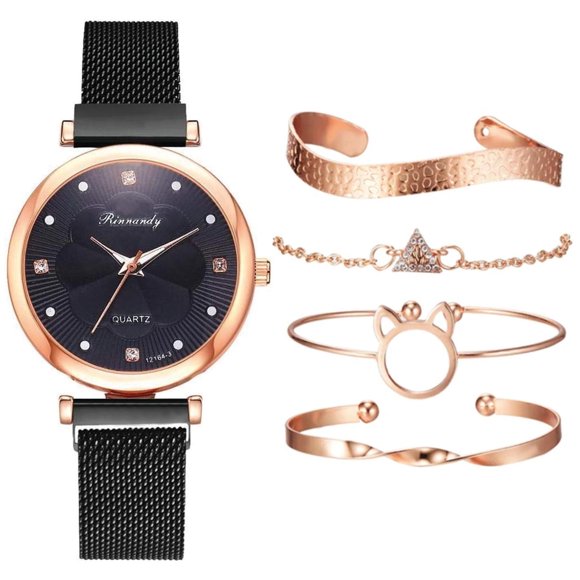 Relojes de Lujo VentDepot AstraTimeBlack 1Pza Negro 3.4cm